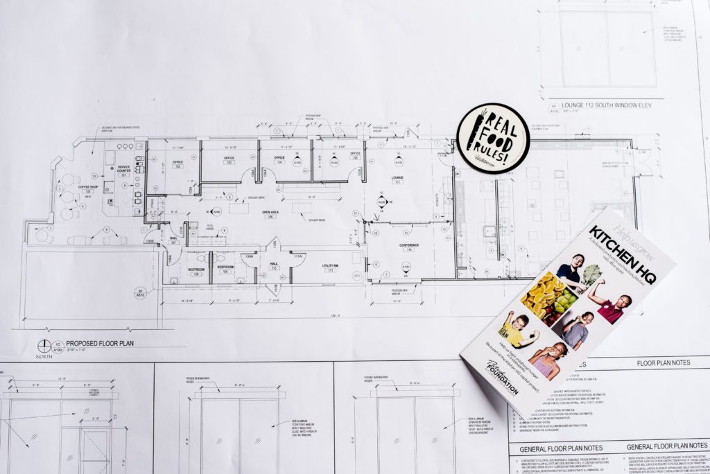 Plans for the Patachou Foundation Kitchen HQ